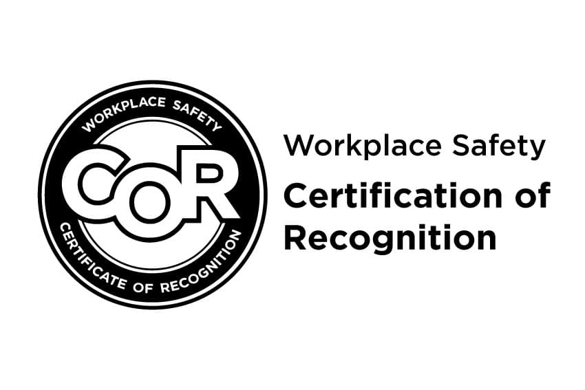 COR — Certificate of Recognition Logo
